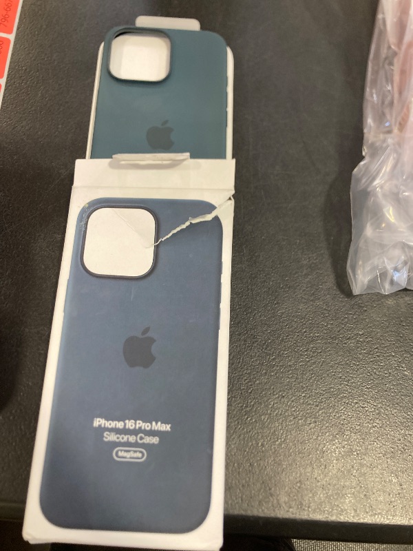 Photo 1 of Apple iPhone 16 Pro Max Silicone Case with MagSafe and Camera Control: Lightweight Phone Case, Wireless Charging Compatible, Smooth Matte Finish; Lake Green