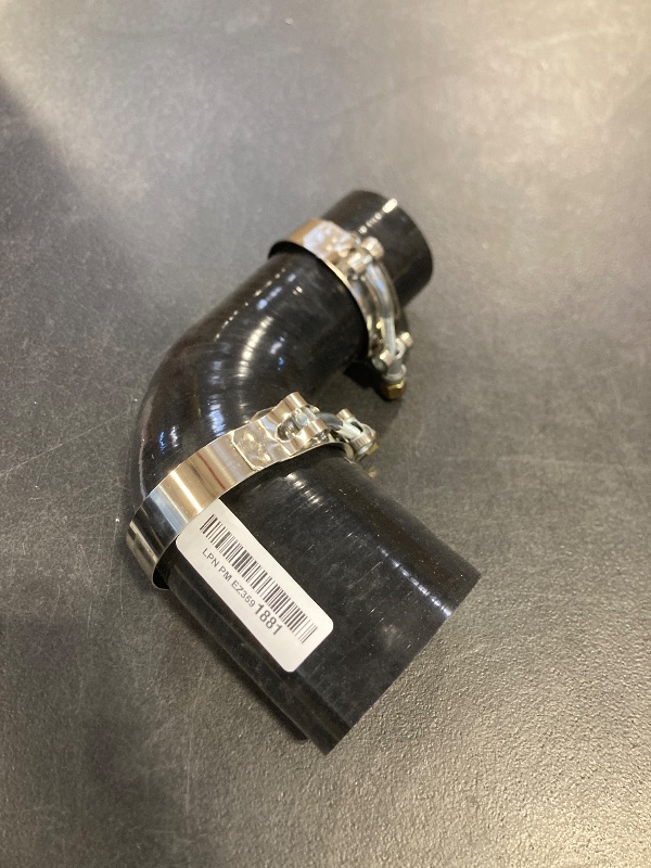 Photo 1 of Silicone Hose 2 to 3 inch Elbow Coupler 90 Degree 4 Ply Reducer Leg Length 4 inch (102mm) Pipe for Turbo Intake Intercooler Radiator with 2 PCS T-Bolt Clamps