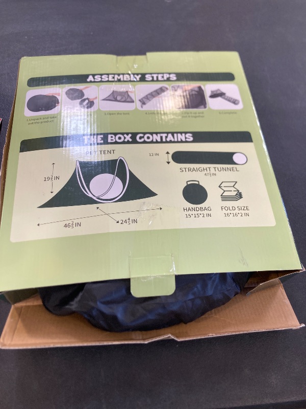 Photo 1 of Rest-Eazzzy Cat Tent Outdoor, Pet Enclosure Tent Suitable for Cats and Small Animals, Indoor Playpen Portable Exercise Tent with Carry Bag(Pet Tent& Tunnel) S