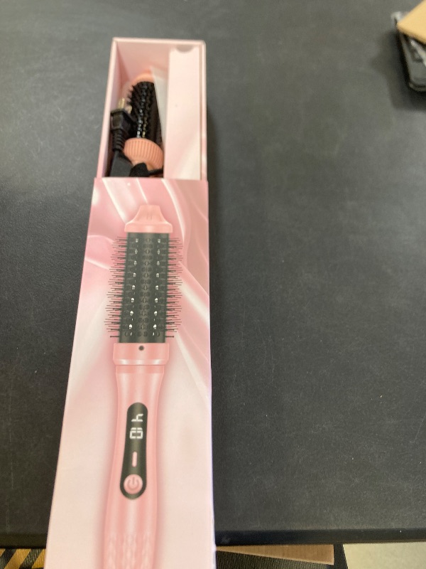 Photo 1 of DORISILK Infrared Thermal Hair Brush for Sleek, Shiny Hair?1.5inch Heated Round Volumizer Faster Blowout, 5-Temp?Heated Round Brush for Curling and Straightening?Dual Voltage for Travel Using