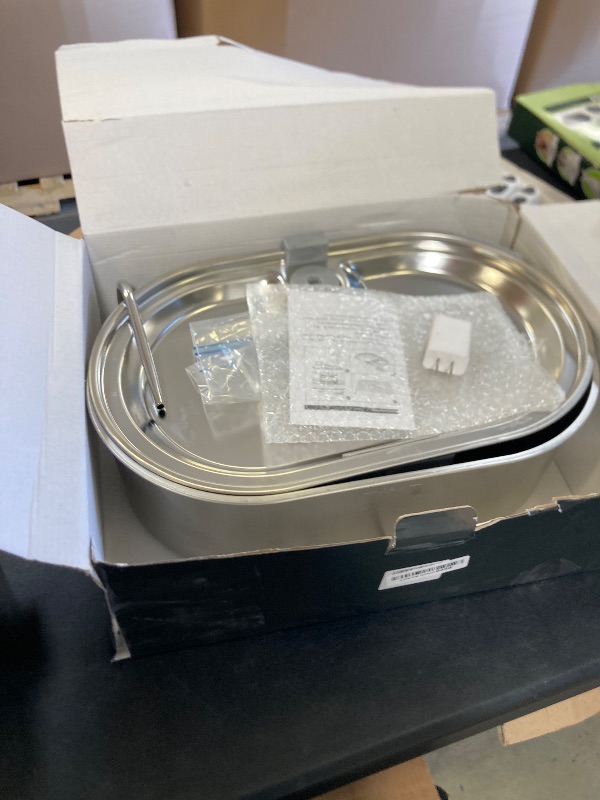 Photo 1 of 3.4Gal Dog Water Fountain for Large Dogs, 13L Stainless Steel Large Pet Fountain with Deeper & Wider Drinking Area, Automatic Dog Water Bowl Dispenser with Water Window & LED, Super Quiet