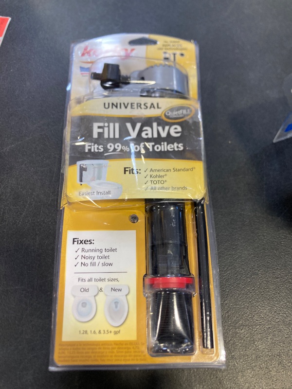 Photo 1 of Korky QuietFILL Platinum Toilet Fill Valve - Universal Fits 99% of Toilets - Easy Height Adjust for Fast Install, 528MP