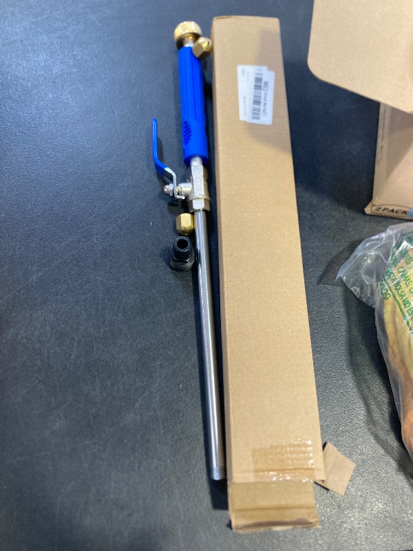 Photo 1 of Buyplus Jet Nozzle High Pressure Hose Nozzle, 2-in-1 High Pressure Power Washer for House, Jet Nozzle for Garden Hose Power Washer Wand with 2 Different Tips, Quick Connectors and Gloves, 18 Inch
