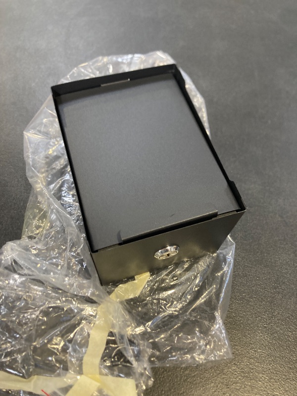 Photo 1 of Uniclife Metal Donation Box for Fundraising, Suggestion Box with Slot and Lock, Black Ballot Boxes with Sign Holder, Storage Container for Voting Charity Tip Collection, 6.4" x 4.7" x 4"