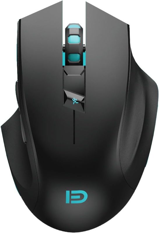 Photo 1 of Noiseless Wireless Mouse,Forter i720 Ergonomic Silent Mouse for Gaming and General Use - 2 Side Buttons/2400DPI - Black
