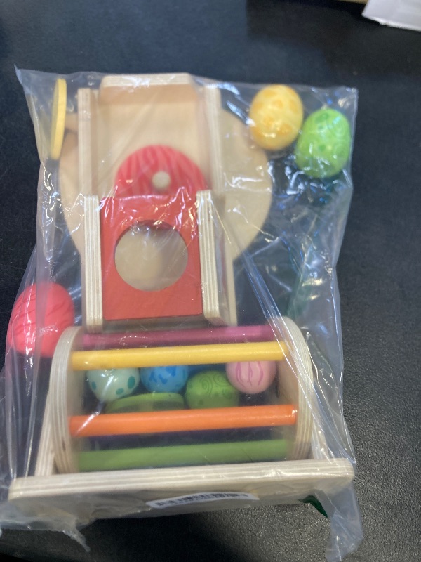 Photo 1 of Montessori Wooden Baby Toy Dinosaur Egg Toy Set for 6+ Months, Spinning Drum, Object Permanence Box Ball Drop Toy, Stacking Matching Shape Puzzle Game Early Learning Gift for Toddlers (Neutral Colors)