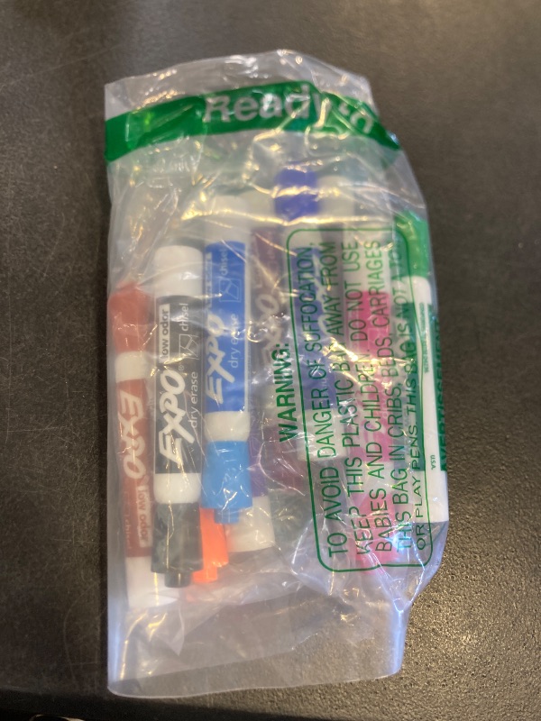 Photo 1 of EXPO Dry Erase Markers, Low Odor Ink, Assorted Colors, Chisel Tip, 12 Count - Easily Erases, Vibrant Ink, Ideal for Classroom, Back to School Supplies, Teachers, Office, Whiteboard & Home