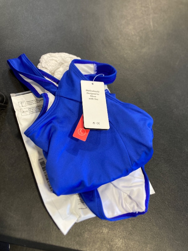 Photo 1 of baleaf Women's Conservative Athletic Racerback One Piece Training Swimsuit Swimwear Bathing Suit Royal Blue 34/Small