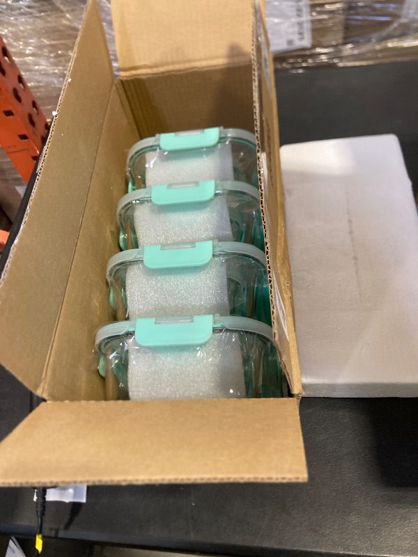 Photo 1 of UMEIED 10 Pack Glass Food Storage Containers with Lids Leakproof, Airtight Glass Meal Prep Containers For Lunch, On The Go, Leftover, Dishwasher Safe