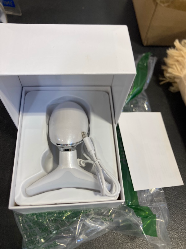 Photo 1 of ELISHINE 7 Color Face and Neck Massager Light Therapy, Red Light Based Facial Massager for Skin Care, Firming, Smoothing (White)