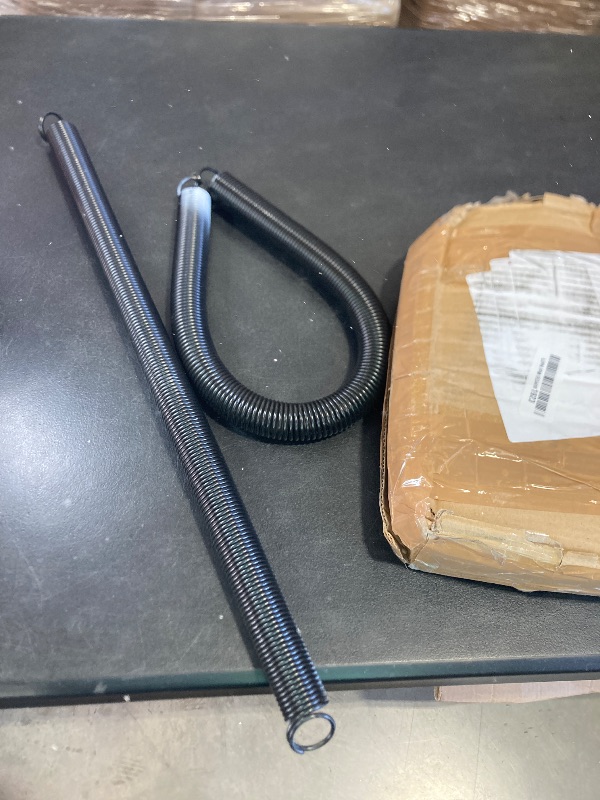 Photo 1 of Pair of 110 lbs Heavy Duty Garage Door Extension Springs Stretch Spring,High Precision Electrophoresis Black Coated for Corrosion Resistance,MIN 18000 Cycles for 7ft Garage Door Springs Replacement