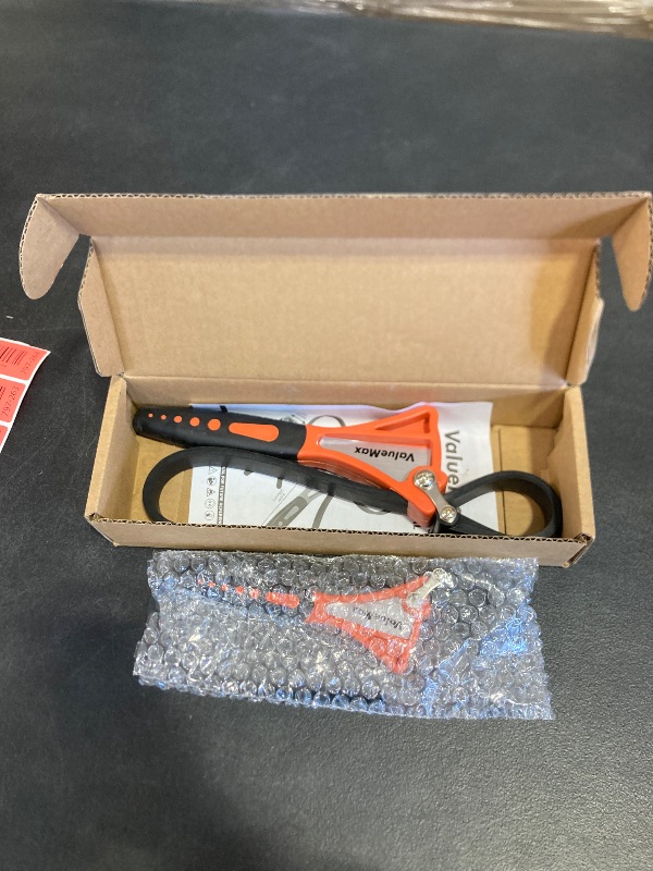 Photo 1 of ValueMax 2-piece Strap Wrench Set, Adjustable Oil Filter Wrench with Max Diameter 4" (Small) and 6"(Large) for Shower Head Water Filter, Jar Opener Set