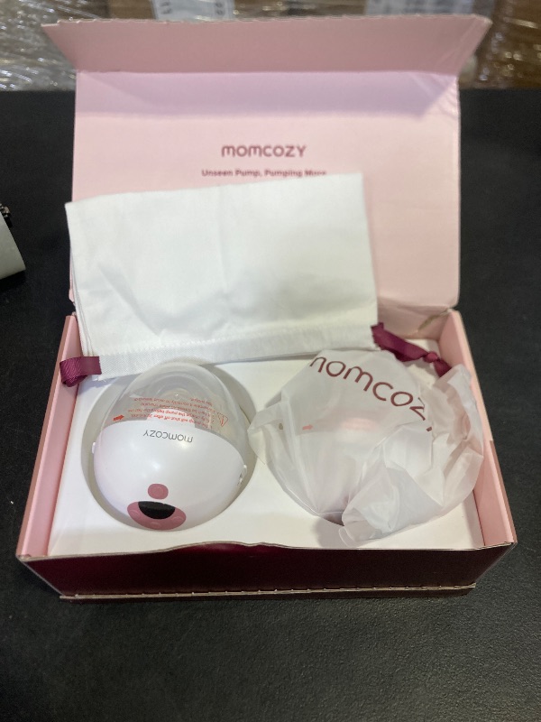 Photo 1 of Momcozy M5 Lite Hands-Free Wearable Breast Pump, DoubleFit Flange for Baby-Like Comfort, 3 Modes & 9 Suction Levels, No Flange Insert or Hard Carry Case, 24mm, 2-Pack, Cozy Red