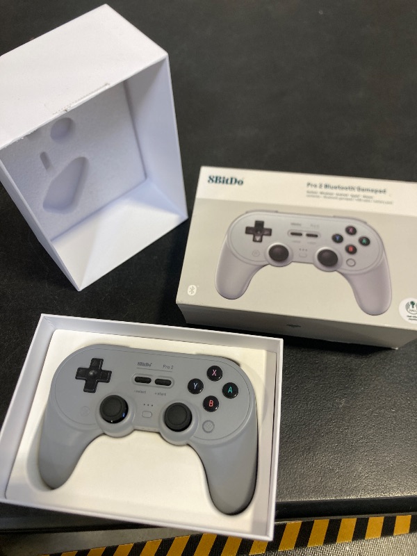 Photo 1 of 8Bitdo Pro 2 Bluetooth Controller for Switch/Switch 2, Hall Effect Joysticks, 2 Pro Back Paddle Buttons, Wireless Gaming Controller for Switch, PC, Android, and Steam Deck & Apple (Gray Edition)