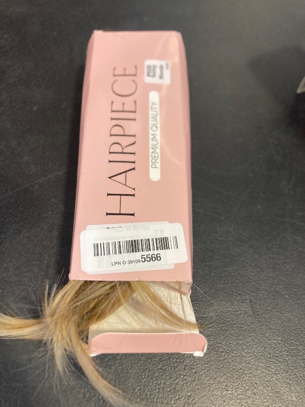 Photo 1 of CJL HAIR Claw Clip Short Ponytail Hair Extensions DIY Bendable Metals Messy Bun Hair Piece for Wonen Straight Synthetic Fake Hairpieces Sunny Blonde