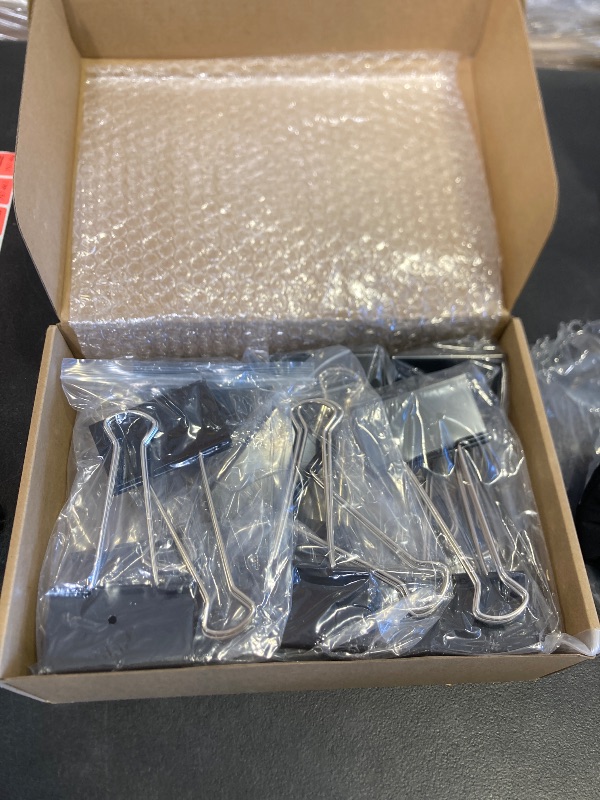 Photo 1 of 18PCS Jumbo Binder Clips 3 Inch, Black, Binder Clips Extra Large Heavy Duty for Office Supplies