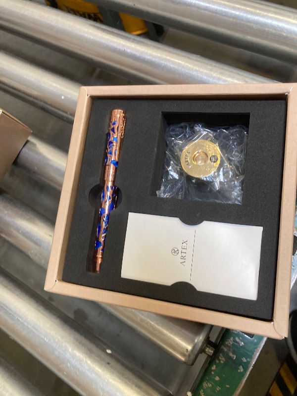 Photo 1 of Conklin Endura Deco Crest Fountain Pen Demo/Blue/Rosegold SET