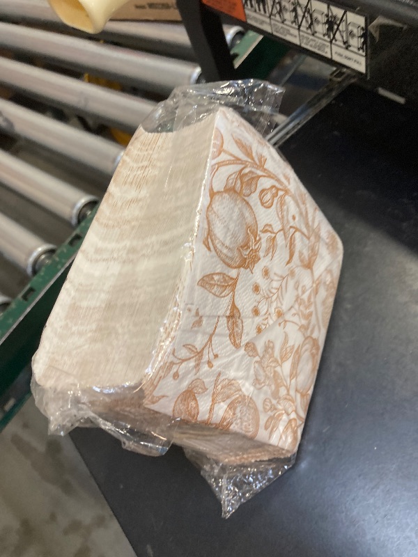 Photo 1 of 100 floral paper napkins