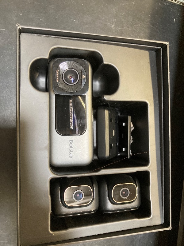 Photo 1 of 3K 4 Channel Dash Cam, 560° All-Sides View, Front and Rear Inside Car Camera with 3.18”Touch Screen, Dash Camera 24/7 Parking Mode, Built-in GPS 5.8G WiFi Night Vision Voice Control, Free 128GB Card