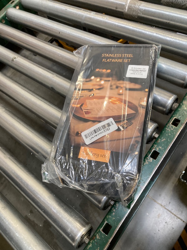 Photo 1 of 40-Piece Gold Silverware Set, Flatware Set for 8, Food-Grade Stainless Steel Tableware Cutlery Set, Mirror Finished Utensil Sets for Home Restaurant, Forks Spoons and Knives Set, Dishwasher Safe