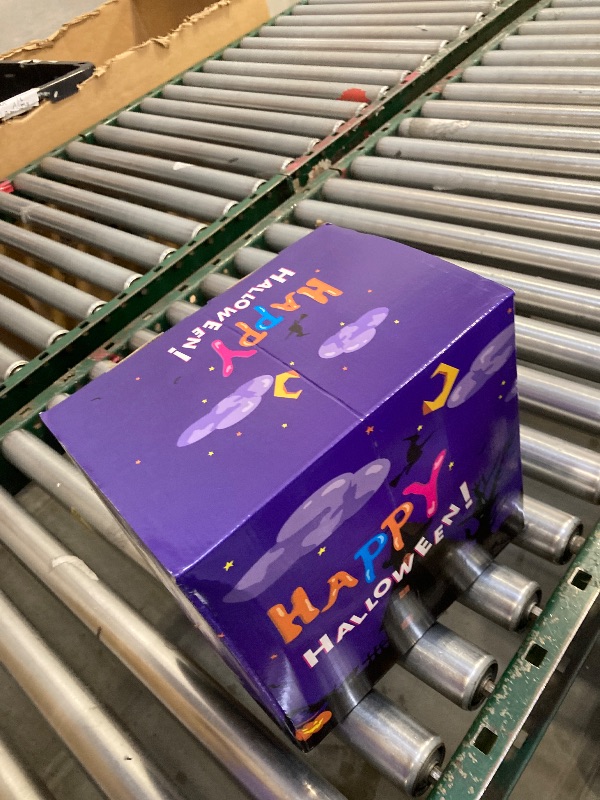 Photo 1 of 12FT Halloween Inflatables Giant Ghost with Wings Outdoor Decorations Colorful Flashing and Flame Lighting Blow Up Yard for Halloween Outdoor Yard Decorations, Garden, Lawn, Indoor