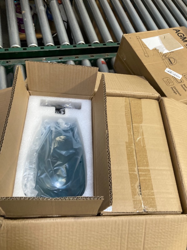 Photo 1 of AIBISOD Glass Pendant Lights Kitchen Island, Modern Farmhouse Blue Hanging Indoor Kitchen Island Pendant Lighting, Adjustable Cable, Hand Blown Glass Shade & E26 Base for Bathroom, Hallway, 2 Pack