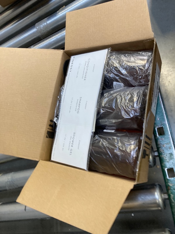 Photo 1 of FINESSY Refillable Shampoo and Conditioner Dispenser Wall Bottles with Pump, Bathroom Body Wash Soap and Shampoo Dispenser for Shower Wall 3 Chamber No Drill, Shower Bottles Refillable with Labels