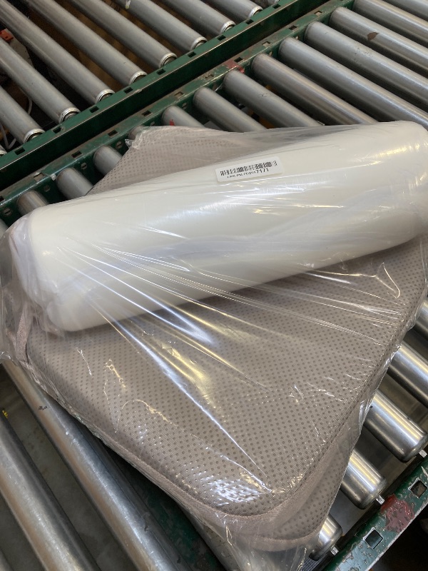 Photo 1 of AAAAAcessories D-Shaped Chair Cushions, 2" Thick Dining Chair Pads with Ties and Removable, Machine-Washable Cover, 17" x 16", Set of 4, Oatmeal Beige