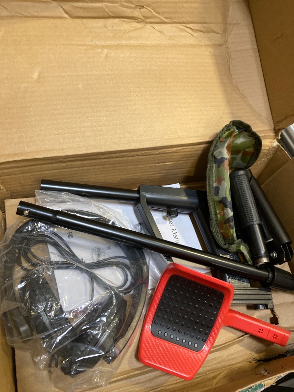 Photo 1 of 2025 Latest Metal Detector for Adults, Professional Waterproof & Adjustable Stem, Higher Accuracy Gold Detector with LCD, Advanced DSP Chip, 2.26 Pounds Lightweight Suitable for Beach and Backyard