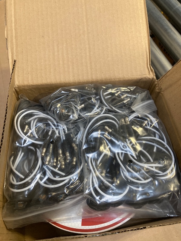 Photo 1 of 3/4 Inch Side Marker Smoked Lens Amber Light with Connector and 2 Prong Harness Roll Female Plugs (50 Counts) Indicator Light, Clearance Light for Truck Trailer Pickup