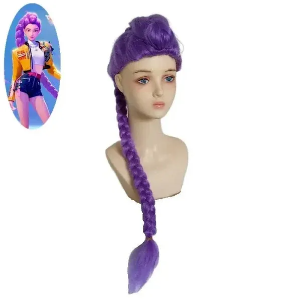 Photo 1 of HOT KPOP Demon Hunters Rumi Purple Cosplay Wig Halloween Party