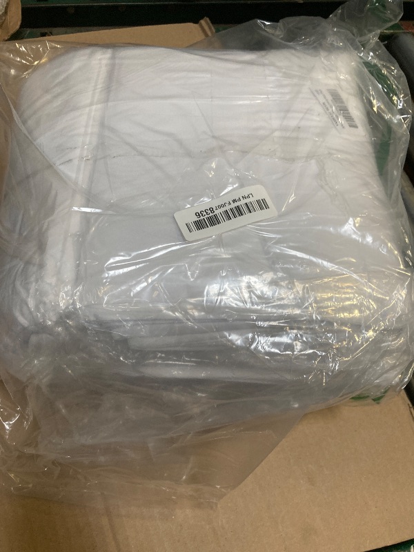 Photo 1 of 8 Pack Premium Round Tablecloth 108 Inch Round Table Covers Washable Polyester Fabric Round Table Clothes for Wedding Party Reception Banquet Buffet Restaurant (White, 108 Inch)