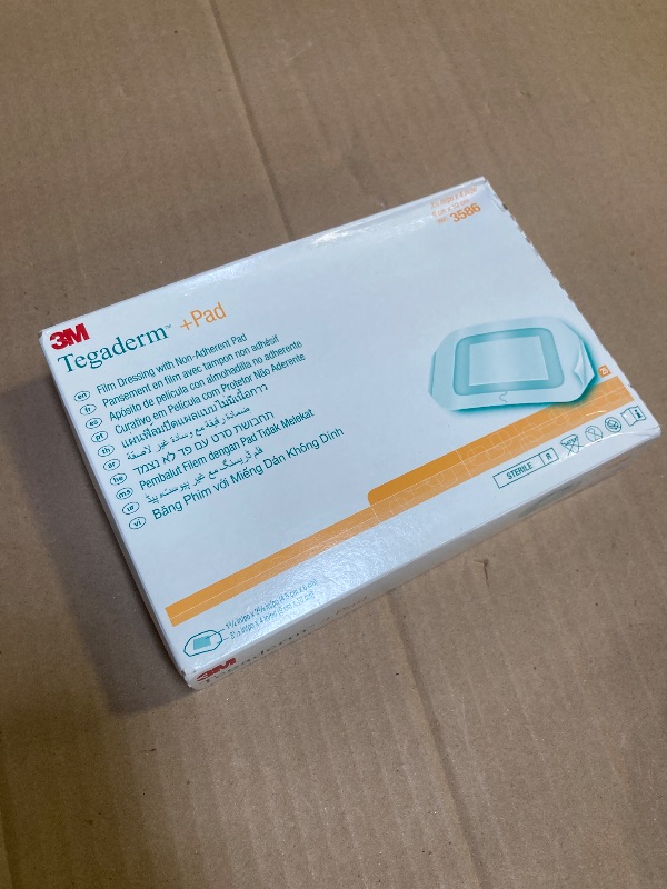 Photo 1 of 3M Tegaderm +Pad Film Dressing with Non-Adherent Pad, Sterile Dressing With Waerproof Bacterial Barrier and Absorbent Pad, 3.5" x 4", Box of 25