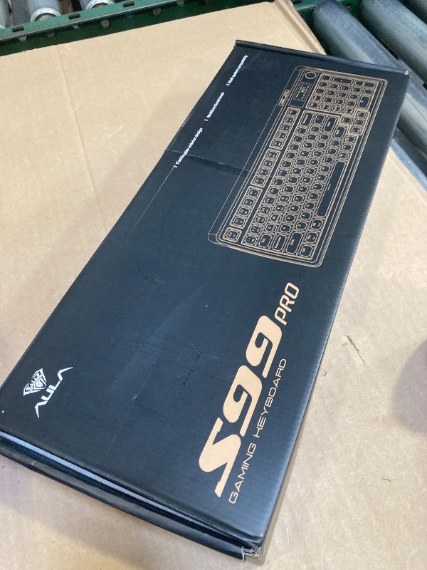 Photo 1 of AULA S99 Pro Wireless Keyboard, Gaming Keyboards Media Knob Custom RGB Backlit, 3-Modes BT/2.4G/USB-C Membrane Cute Creamy Keyboard for Windows/MAC/PC Gamer - Blue White