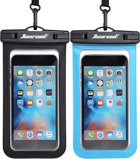 Photo 1 of Hiearcool Waterproof Phone Pouch, Waterproof Phone Case for iPhone 17 16 15 14 13 Pro Max, IPX8 Cellphone Dry Bag Beach Cruise Ship Essentials 2Pack-8.3"
