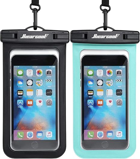 Photo 1 of Hiearcool Universal Waterproof Case, Waterproof Phone Pouch Compatible for iPhone 17 16 15 14 13 Pro Max XS Plus Samsung Galaxy S22 Cellphone Up to 8.3", IPX8 Cellphone Beach Bag for Travel - 2 Pack

