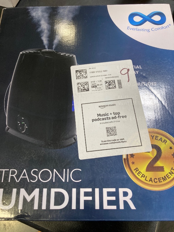 Photo 1 of Everlasting Comfort 6L Humidifiers for Bedroom, Quiet 50HR Runtime No-Filter Supersized Cool Mist Humidifier Large Room for Whole House, Plants, Baby Nursery, Allergies, Dry Skin, Congestion, Indoor