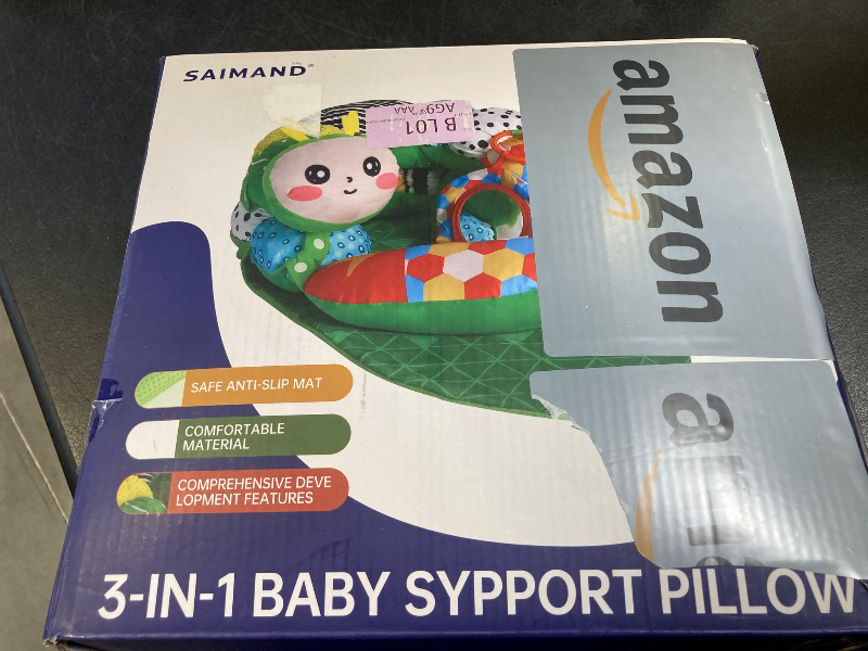 Photo 1 of 3-in-1 Tummy Time Pillow for Baby 0-6 Months, Detachable Caterpillar Tummy Time Playmat for Newborns, Soft Baby Toys 0-3-6-12 Months, Play Mat for Babies Boy Girl
