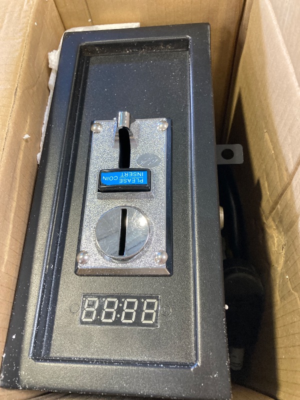 Photo 1 of Sintron ST-003 Coin Operated Timer Control Box with NEMA 14-30R Receptacle 4 Prong 220V for US & CA Dryer Power Plug 3 Pole 3 Wire, Use for Vending Machine, Gaming & Washing Machines, Massage Chairs