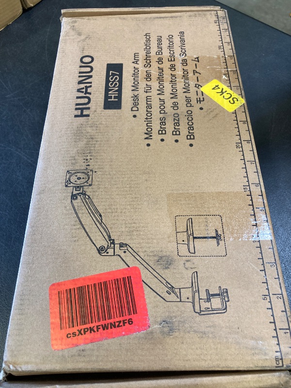 Photo 1 of HUANUO Single Monitor Arm for 40 inch Screens, Ultrawide Computer Monitor Mount Holds 26.48 lbs, Upgraded Adjustable Stand with USB, C-Clamp & Grommet Base, VESA 75x75 or 100x100mm