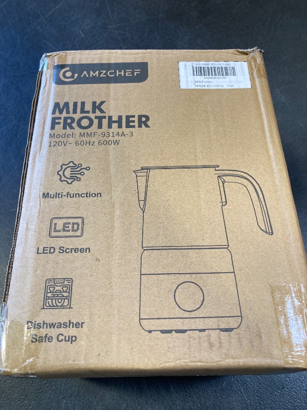 Photo 1 of 8-IN-1 Milk Frother and Steamer 600W w/Smart Touch Control, AMZCHEF 17oz/500ml Detachable Frother for Coffee, Automatic Warm and Cold Foam Maker, Hot Chocolate Maker, Dishwasher Safe