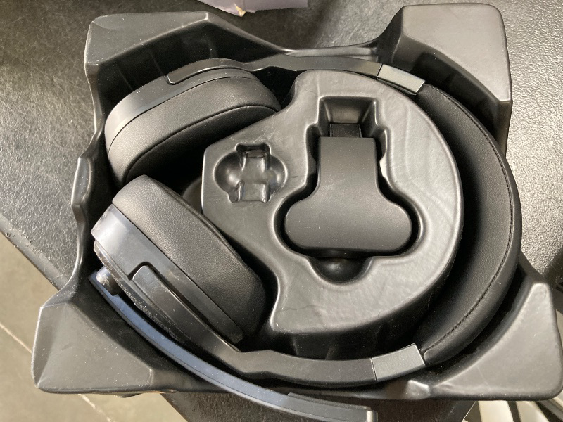 Photo 1 of COSMUSIS Trucker Bluetooth Headset with Dongle, Wireless Headsets with Noise Cancelling Microphone, 50+Hrs HD Talktime Bluetooth Headphones with Detachable Earpad/Single+Dual Mode for Office/Driving