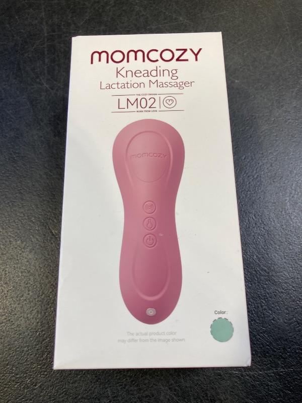Photo 1 of Momcozy Rolling Lactation Massager with Heat, 3-in-1 Real-Like Massage for Relieve Clogged Ducts, Breast Massager Warming for Breastfeeding, Improve Milk Flow, Blue-Green