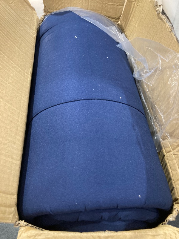 Photo 1 of Improved Thickness Cot Mattress Topper, Quilted Pads for Camping 2 Pack, Soft Comfortable Sleeping Pad 75"x30" for Camp Cot/Rv Bunk/Narrow Twin Beds, Navy