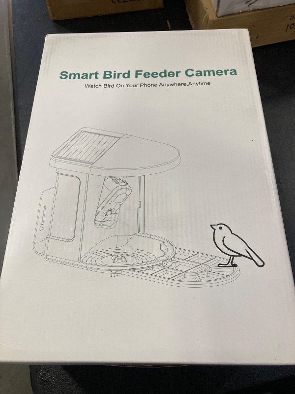 Photo 1 of PeckCam® Bird Feeder with Camera with AI Identify 10000+ Birds Species, 3 Solar Panels, 2K Live View, Instant Arrival Alerts, Smart Bird House with Cam, Gift for Bird Lovers