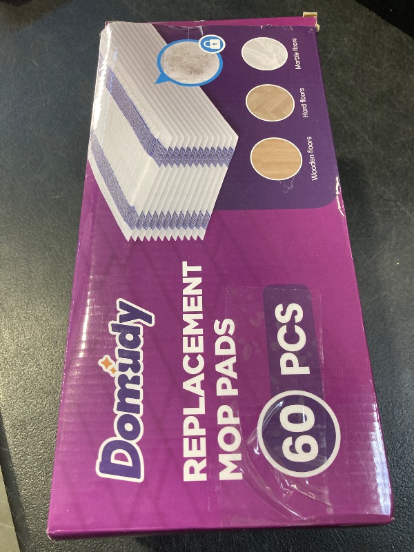 Photo 1 of 4-Layer Super Absorbent Pad Refills for Swiffer Wet Jet Mop, Heavy Duty & No-Shedding Mopping Pads Refill, Disposable Streak-Free Cleaning for All Sealed Floors, 60 Pack