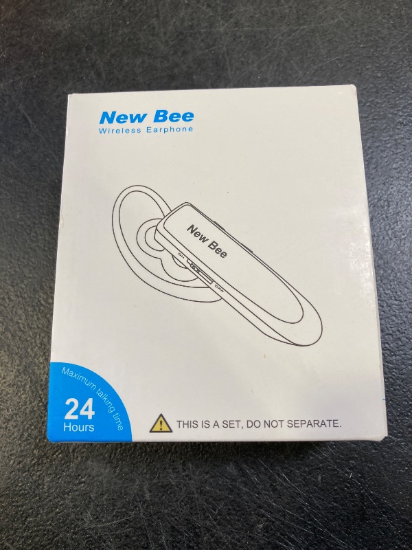 Photo 1 of [2 Pack] Bluetooth Earpiece Wireless Handsfree Headset V5.0 24 Hrs Driving with Mic 60 Days Standby Bluetooth Headset for iPhone Android Samsung Driver