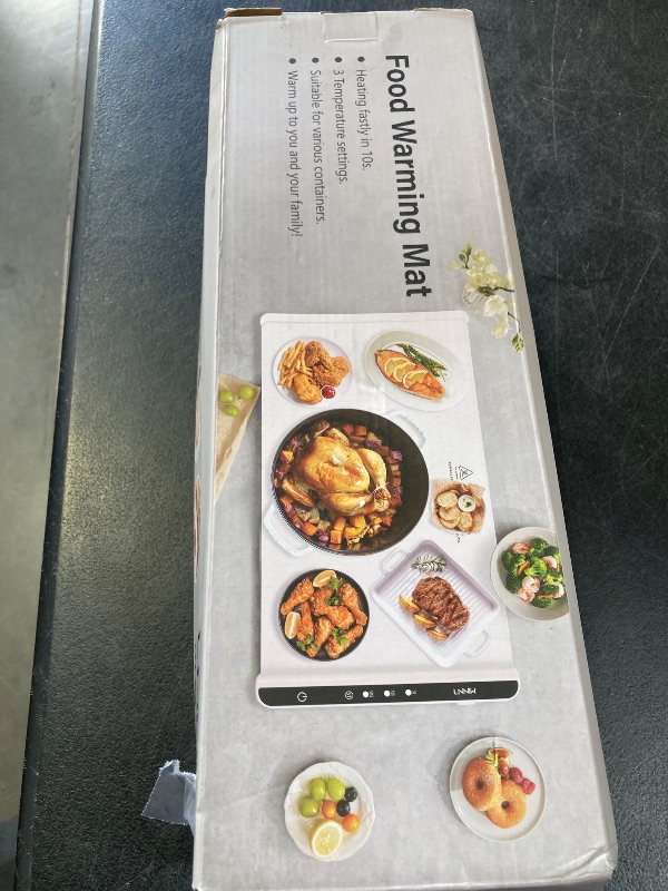 Photo 1 of LNNIW Warming Mat for Food,Food Warming Mat,Electric Warming Tray for Buffets Party and Home Daily Use,Heating Fastly in 10s,Portable Design,Timed Function for Your Family.