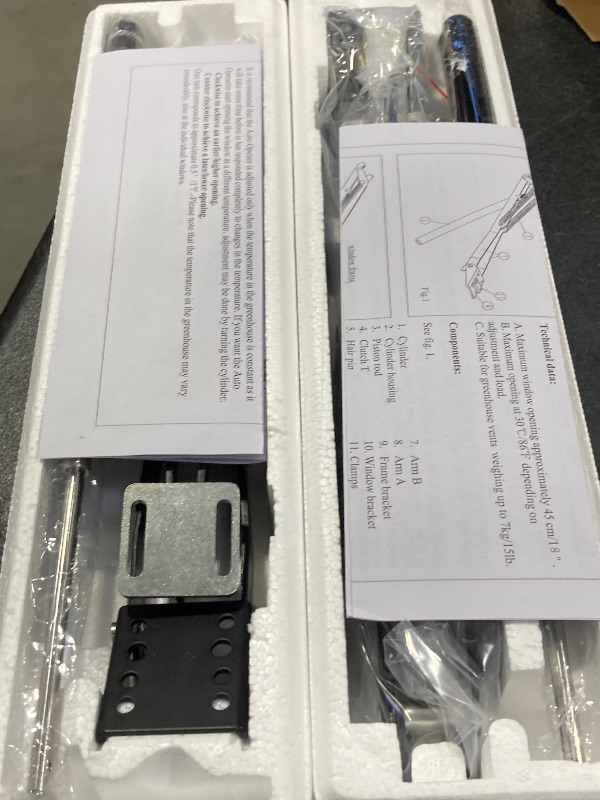 Photo 1 of 2X Auto Vent Opener Solar Automatic Window Opener for Greenhouse Heat Sensitive Roof Vent Opener Auto Vent Kit Gardening Tools Greenhouse Accessories Hothouse Roof Vent Kit (Dual Spring Up to 30lbs)