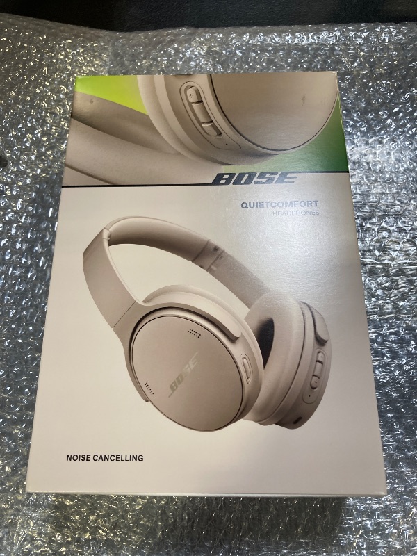 Photo 1 of Bose QuietComfort Bluetooth Headphones, Wireless Headphones with Active Over Ear Noise Cancelling and Mic, Deep Bass, Up to 24 Hours of Playtime, Sandstone